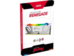 Пам'ять для настільних комп'ютерів Kingston FURY 32 GB DDR5 6400 MHz Renegade Silver/White RGB (KF564C32RWA-32) - мініатюра 3
