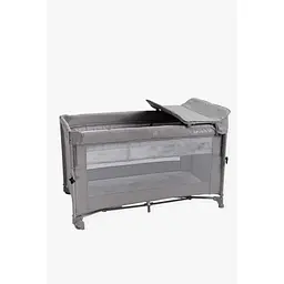 Ліжко-манеж VELANO Tino з другим ярусом та пеленатором Light grey (46159) - мініатюра 2