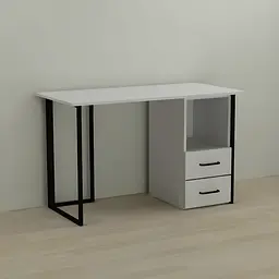 Комп'ютерний стіл Ferrum-decor Отто 75x120x60 чорний ДСП Білий 16мм (FRD-103571)