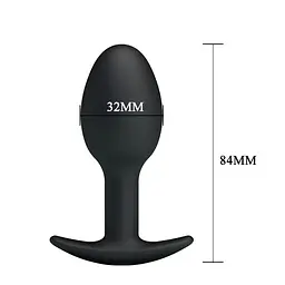 Анальна пробка - Pretty Love Special Anal Stimulation Anal Balls 3.34" Black - мініатюра 5