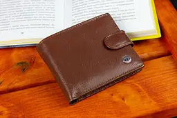 Чоловіче портмоне з натуральної шкіри ST Leather B104 коричневе 9,5 см - мініатюра 9