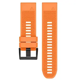 Силіконовий ремінець Primo для годинника Garmin Fenix 3/3HR/Fenix 5X/6X Orange - мініатюра 2