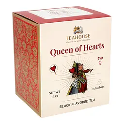 Чай чорний Teahouse Queen of Hearts №559 фруктовий купаж у пірамідках 37.5 г (15 шт. х 2.5 г) - мініатюра 3
