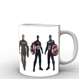 Кухоль GeekLand Captain America костюми CA.02.018 330 мл білий - мініатюра 3