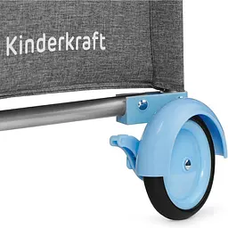 Ліжко-манеж Kinderkraft Joy Blue сіре з блакитним (00-00158379) - мініатюра 8