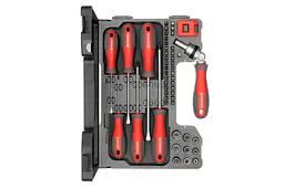 Набір викруток з бітами та торцеві головки Intertool Pro VT-3352 (у наборі 51 предмет) - мініатюра 2