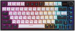 Клавіатура бездротова GamePro Asgard Valhalla Pro 75% Wireless/Bluetooth/USB White with display (MK160W-D-Pro)