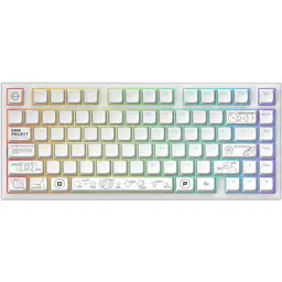 Клавіатура Dark Project ALU81 Terra Nova PBT RGB Mech G3MS Moonstone White (DPKB_NOVA_81_ANSI_WHITE_UA) - мініатюра 4
