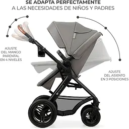 Коляска універсальна 3 в 1 Kinderkraft Moov 2 Air Light Gray (KSMOOV02LGR3000) - мініатюра 10