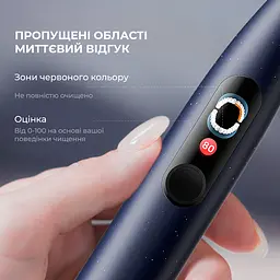 Електрична зубна щітка Oclean X Pro Dark Blue Sonic Toothbrush - мініатюра 5