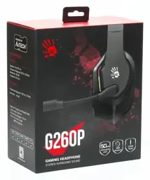 Навушники Bloody G260p Black ігрові, мікрофон, підсвічування 7 кольорів, 3.5 jack, USB, 2м - мініатюра 6