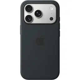 Чохол Silicone Case with Button, Animation & MagSafe для Apple iPhone 17 Pro Black AAA [153242]