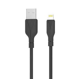 Кабель USB AM-Lightning M, 1.0 м, 2.4A, чорний Choetech