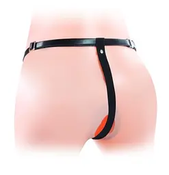 Страпон для подвійного проникнення - Vibrating Unisex Hollow Double Penetration 6" - мініатюра 4