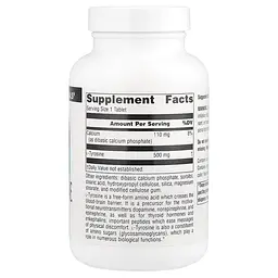 Амінокислота Source Naturals L-Tyrosine 500 мг 100 пігулок - мініатюра 2
