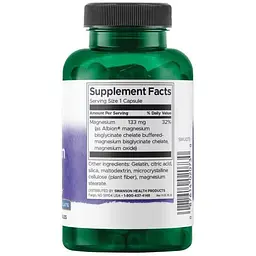 Вітаміни та мінерали Swanson Albion Magnesium Glycinate 90 капсул - мініатюра 2