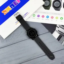 Чоловічий наручний годинник 1502 All Black Skmei acs0030713 - мініатюра 4