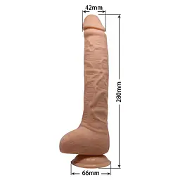 Вібратор Beautiful Encounter Dick Vibrator Flesh - мініатюра 6