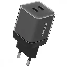 Зарядний пристрій Proove Pure GaN Max 67W (Type-C + Type-C) black (WCPU67022201)