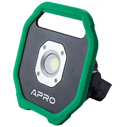 Прожектор вуличний світлодіодний LED акумуляторний Apro 10 Вт Li-Ion