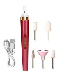 Портативний фрейзер для манікюру та педикюру Flawless Nail Polisher М2 акумуляторна 5 насадок - мініатюра 3