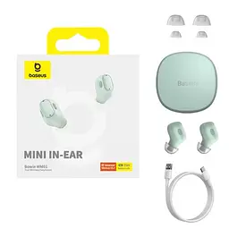 Навушники Baseus Bowie WM01 True Wireless Earphones зелені NGTW370006 - мініатюра 6