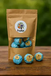 Дубайські цукерки, 1 шт (фундук, кадаіф), блакитна, 39 г 39 г FruNut - мініатюра 1