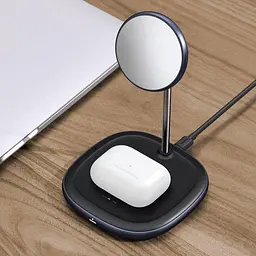 Бездротовий зарядний пристрій Baseus Swan 2-in-1 Wireless Magnetic Charging Bracket 20 W iP12 WXSW-C01 - мініатюра 8