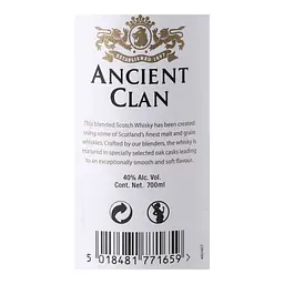 Віскі Tomatin Distillery Ancient Clan Blended Scotch Whisky 40% 0.7 л - мініатюра 5