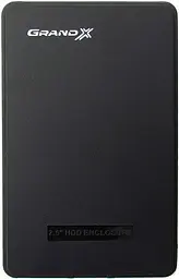 Кишеня зовнішня Grand-X HDE22 2.5" USB 2.0 black - мініатюра 1