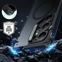Протиударний чохол ESR Classic Hybrid Case (HaloLock) Frosted Black для Samsung Galaxy S25 Ultra (1A81100302) - мініатюра 3