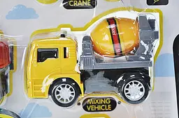 Набір іграшкових машинок будівельних інерційних Engineering Truck FL499 на блістері р.34х28х4, 5см - мініатюра 4