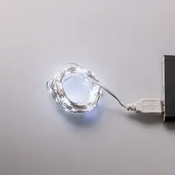 Гірлянда Роса 100 LED довжина 10 м від USB, білий GarlandoPro USB100L10MWW - мініатюра 9