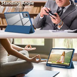 Чохол TPUCristal Pen holder Lenovo Tab M11 Xiaoxin Pad 2024 11 Синій - мініатюра 7