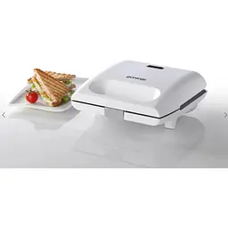 Міні-гриль Gorenje SM701GCW/700 Вт антипригарні пластини білий - мініатюра 6