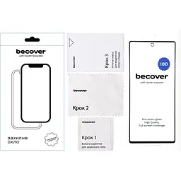 Захисне скло BeCover для Google Pixel 6A 10D Black (711488) - мініатюра 2