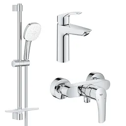 Набор змішувачів Grohe Eurosmart 3 в 1 для душу UA123244M1 Хром