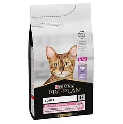 Сухой корм для взрослых кошек Purina Pro Plan Delicate Digestion с индейкой, 1.5 кг
