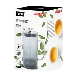 Френч-пресс ARDESTO Fresh 800 мл серый (AR1108PFM) - миниатюра 2
