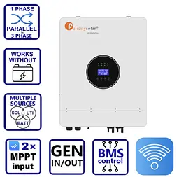 Гібридний інвертор Felicity IVEM8048-II (8000VA/8000W, Max CH 150A, AC 150, Gen-port) Wi-Fi
