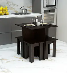 Кухонний стіл Gamma Style ЗАТИШОК (730x730x750) Дуб Венге - мініатюра 2
