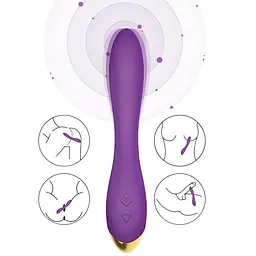 Вібратор B - Series Joy Flamingo, 22.2 см (фіолетовий) - мініатюра 7