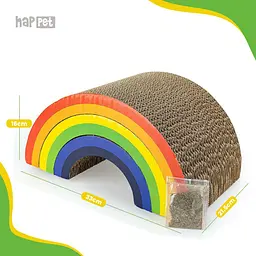 Happet Картонна кігтеточка "SARABI"+Котяча м'ята, 33x21,5x16 см (DK09) - мініатюра 2