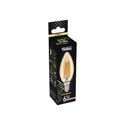 Лампа LED FILAMENT С37 6W E14 2200K VIOLUX ( 833022 ) - мініатюра 2