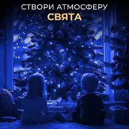 Гірлянда Роса нитка 1000 LED довжина 100 м з пультом від мережі зелена, синій GarlandoPro 1000L100MGBL - мініатюра 27