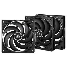 Корпусний вентилятор 120 мм Arctic P12 Slim PWM PST 3pcs ACFAN00275A Black - мініатюра 2