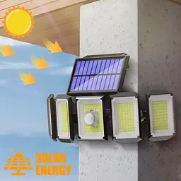 Світильник-прожектор Works GSL-FL10W-65K на сонячних панелях IP65, 2400 mAh 33.5х4.5х10.5 cм (145927) - мініатюра 4