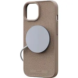 Чохол-накладка Njord Fabric MagSafe Case Pink Sand для iPhone 15 (NA51FA12) - мініатюра 3