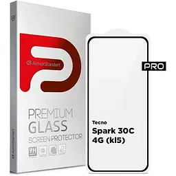 Скло захисне Armorstandart Pro Tecno Spark 30C 4G (kl5) Black (ARM81169)
