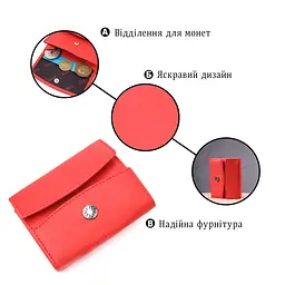 Гаманець жіночий з натуральної шкіри KARYA 21340 червоний - мініатюра 4